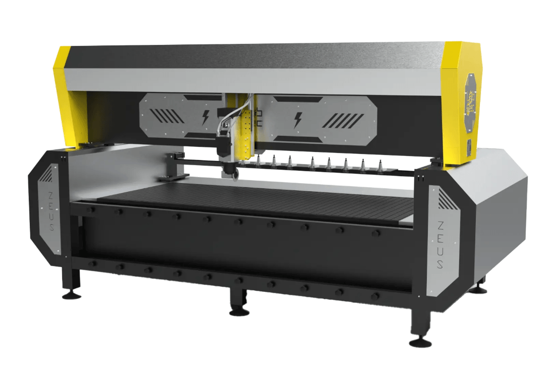 Pantografo CNC Zeus di LabMec su sfondo bianco