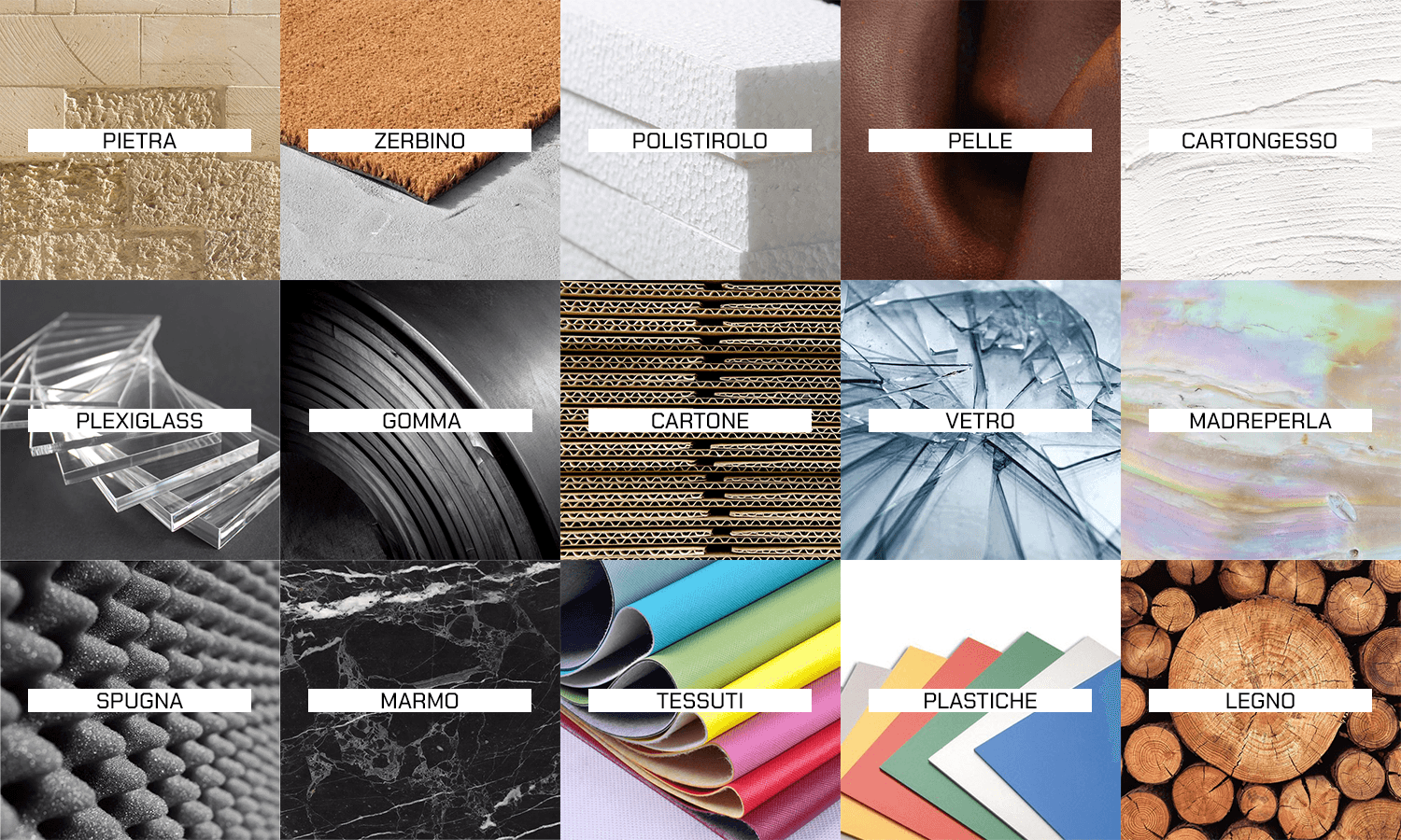 Materiali lavorabili